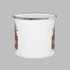 Motorcycle and Sunshine Enamel Camping Mug 12oz