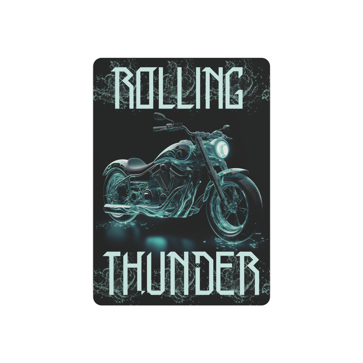 Motorcycle Metal Poster - Rolling Thunder