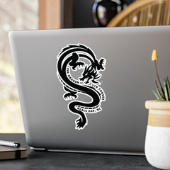 Tail of the Dragon Black Motorcycle Decal