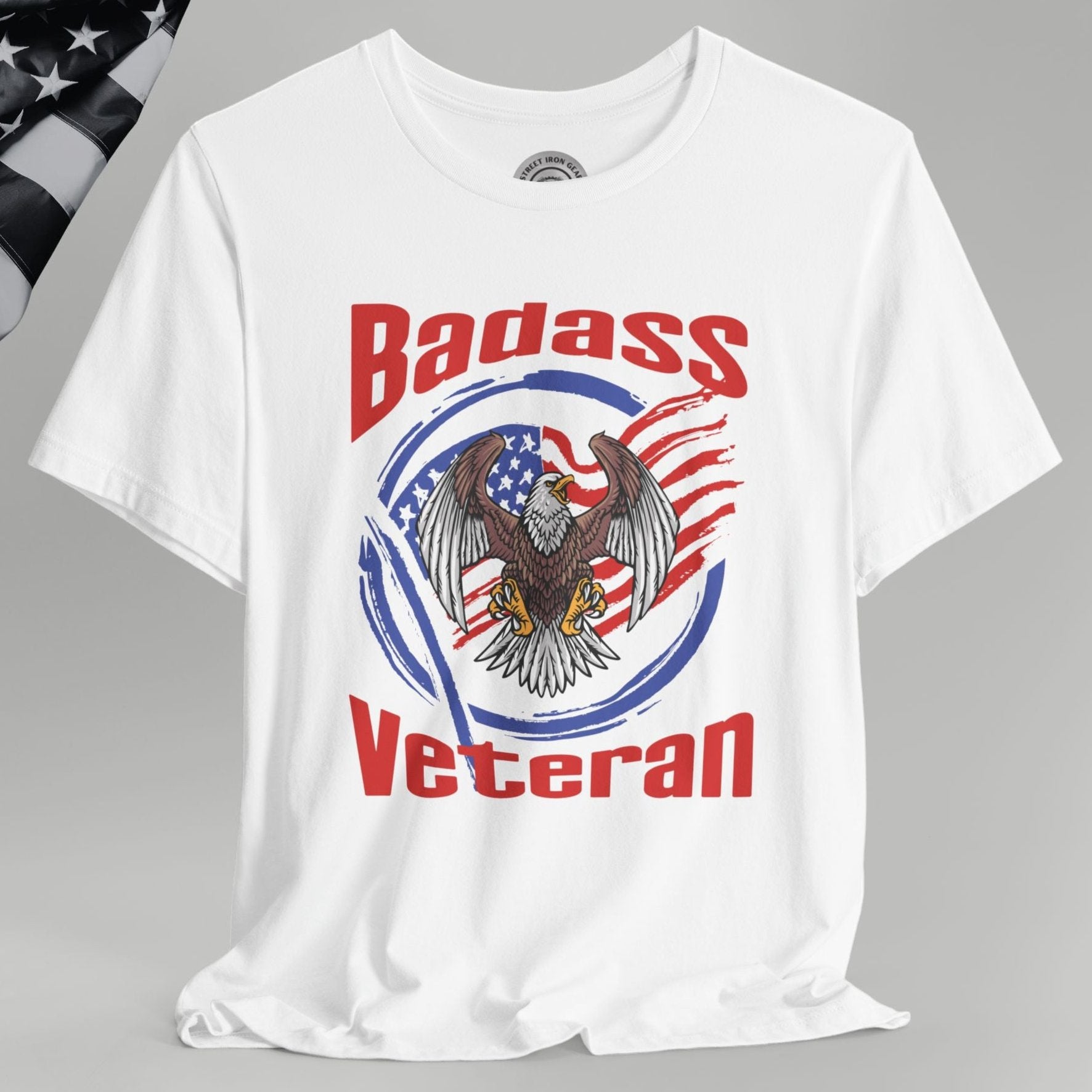 Badass American Veteran Crew Neck TShirt