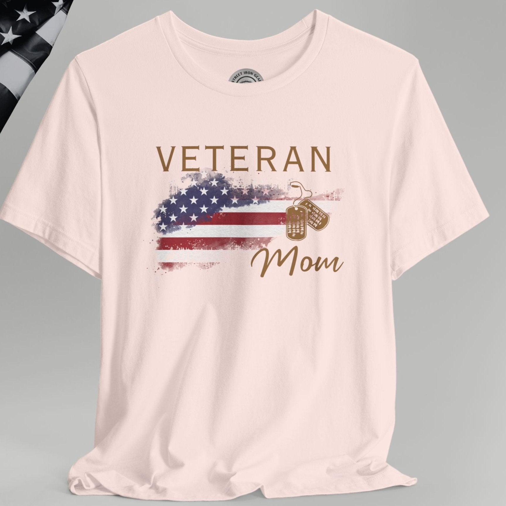 American Veteran Mom Crew Neck TShirt