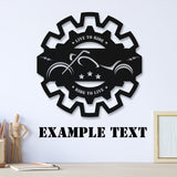 Motorcycle Metal Wall Art (Customizable)