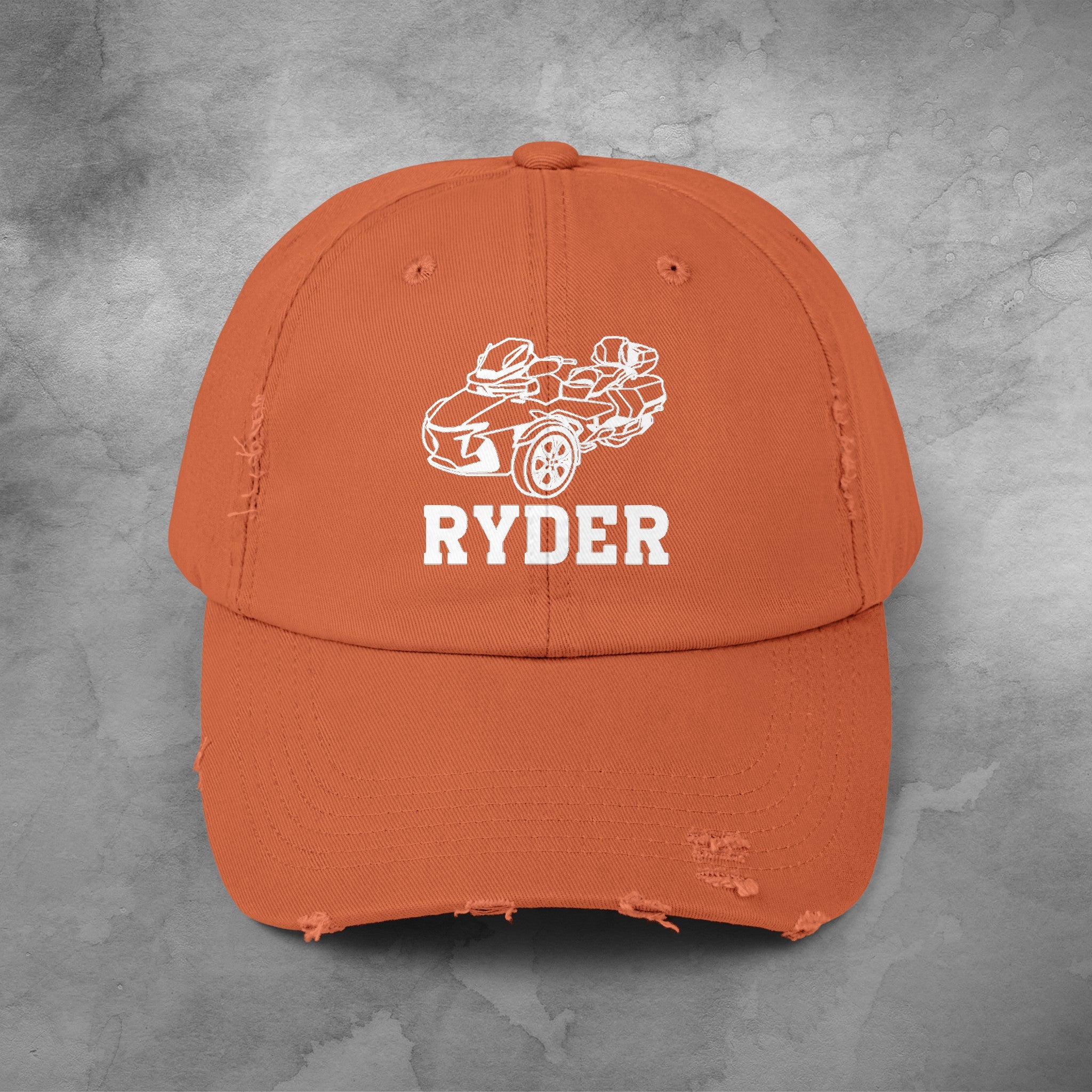 CanAm Spyder Ryder Unisex Distressed Cap