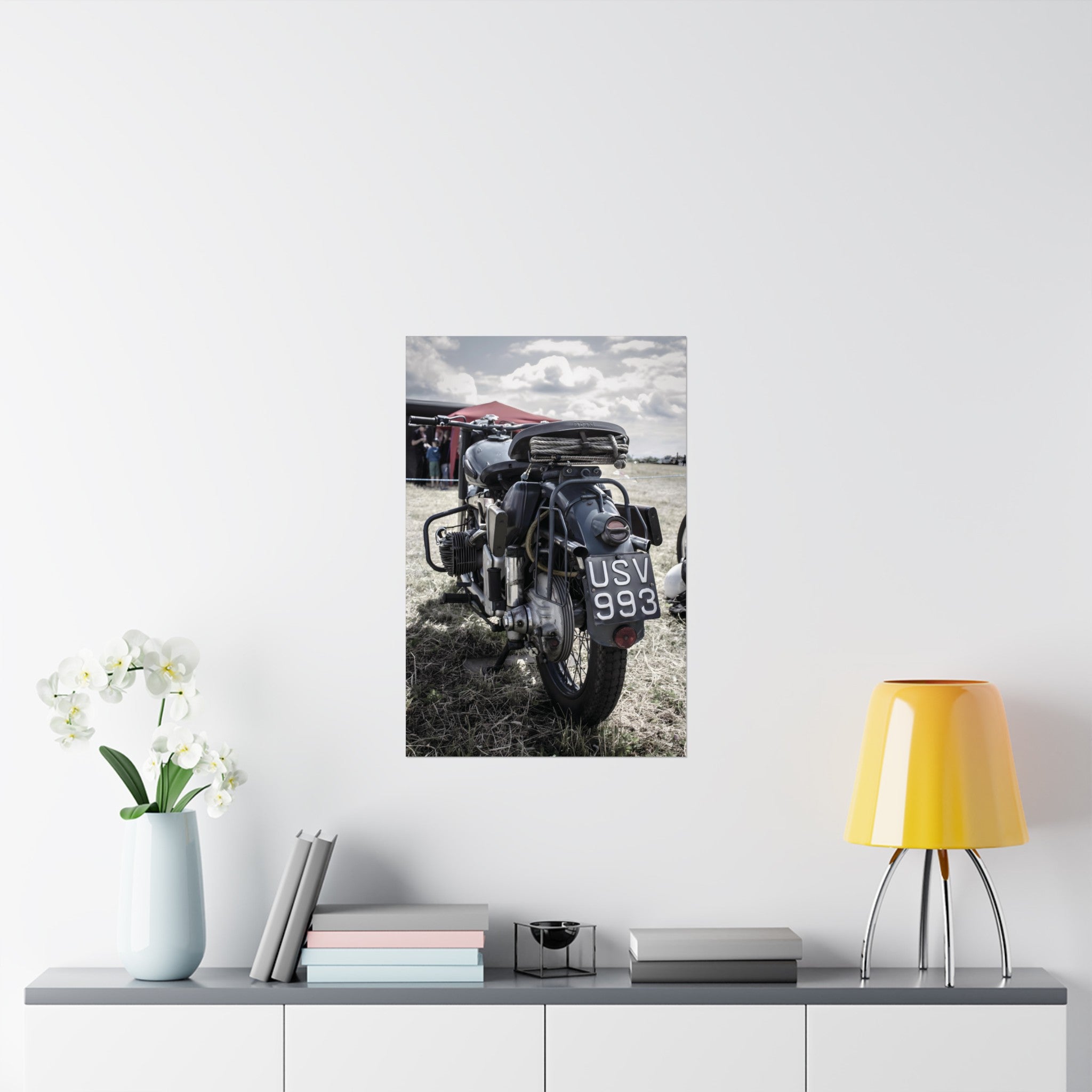 Vintage Motorcycle Poster