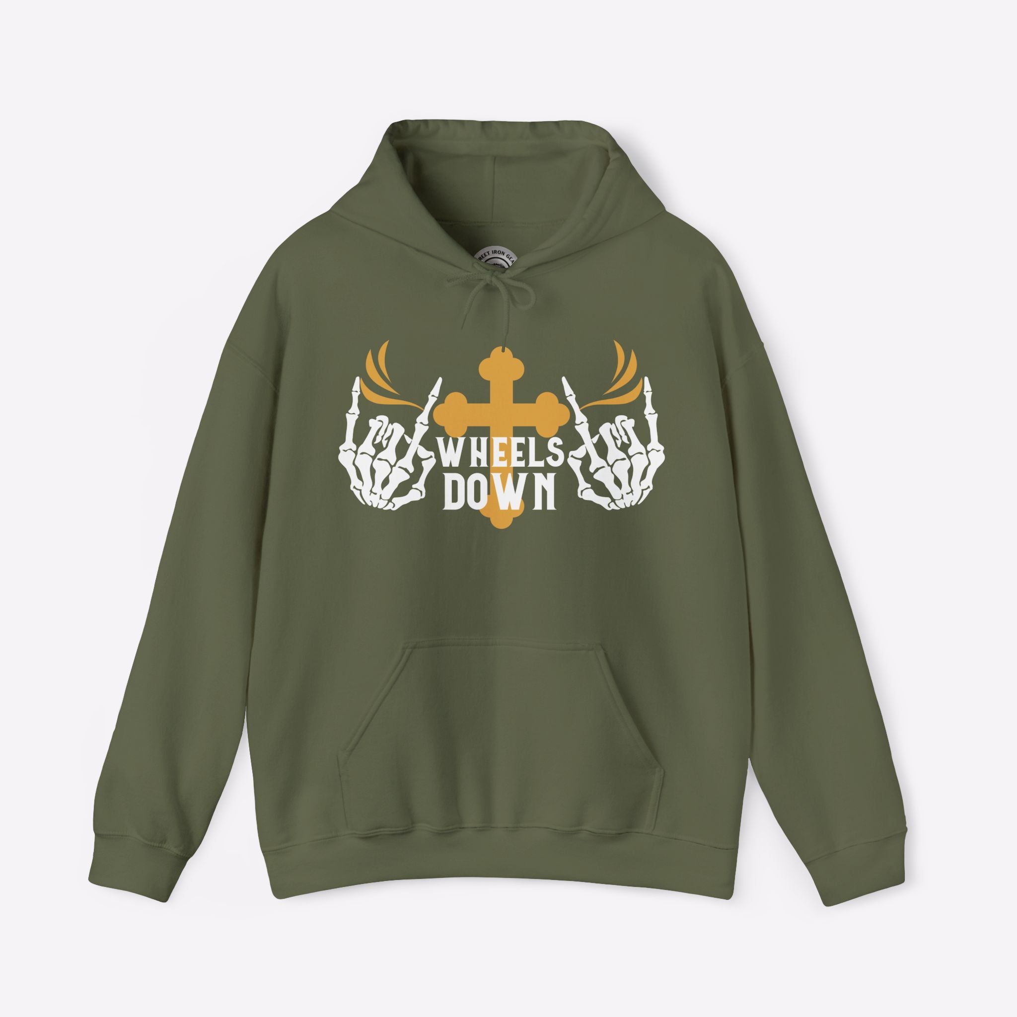 Motorcycle Hooded Sweatshirt | Wheels Down