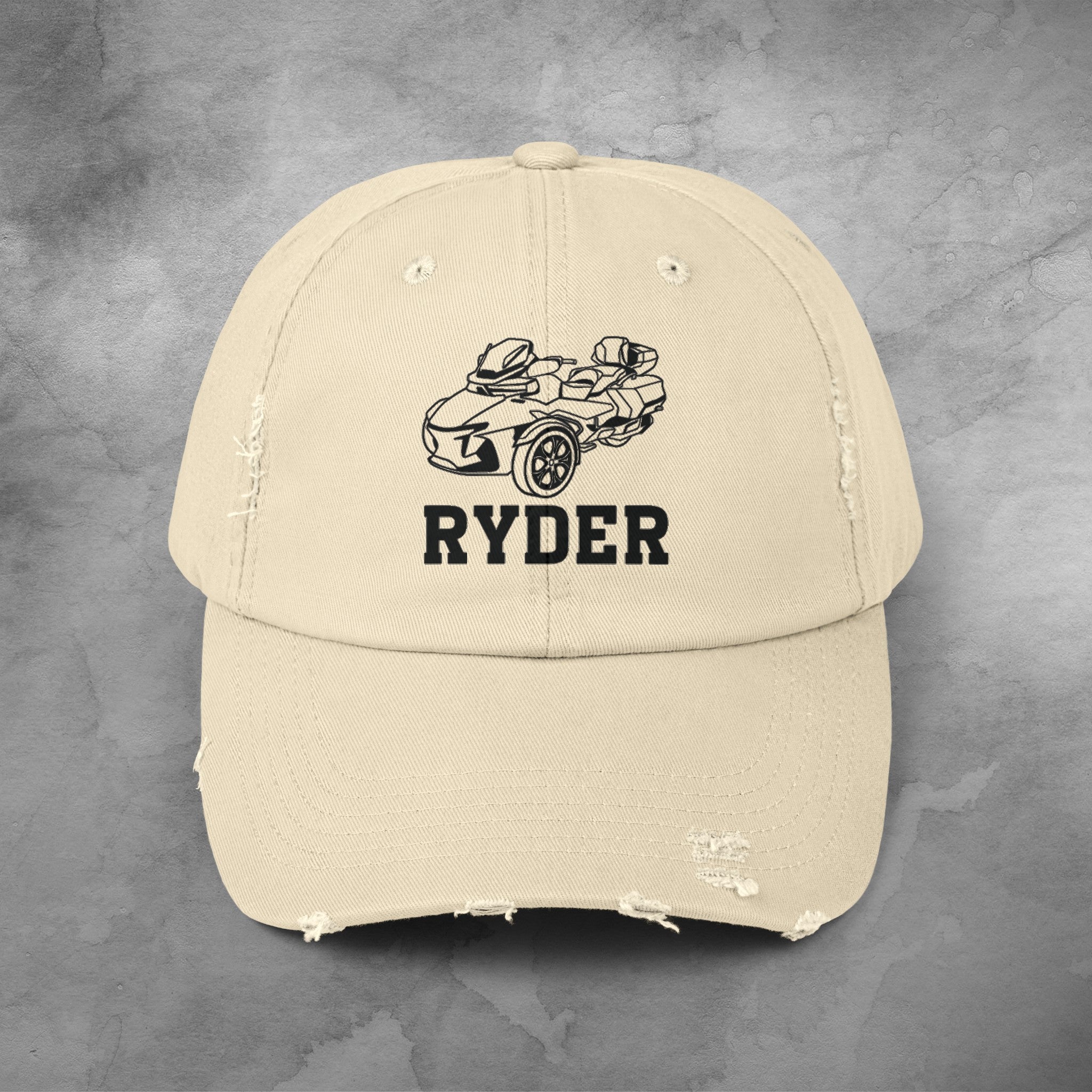 CanAm Spyder Ryder Unisex Distressed Cap