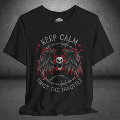 Screaming Skull Biker Culture Crew Neck TShirt