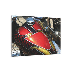 Vintage Chopper Motorcycle Tank Metal Poster