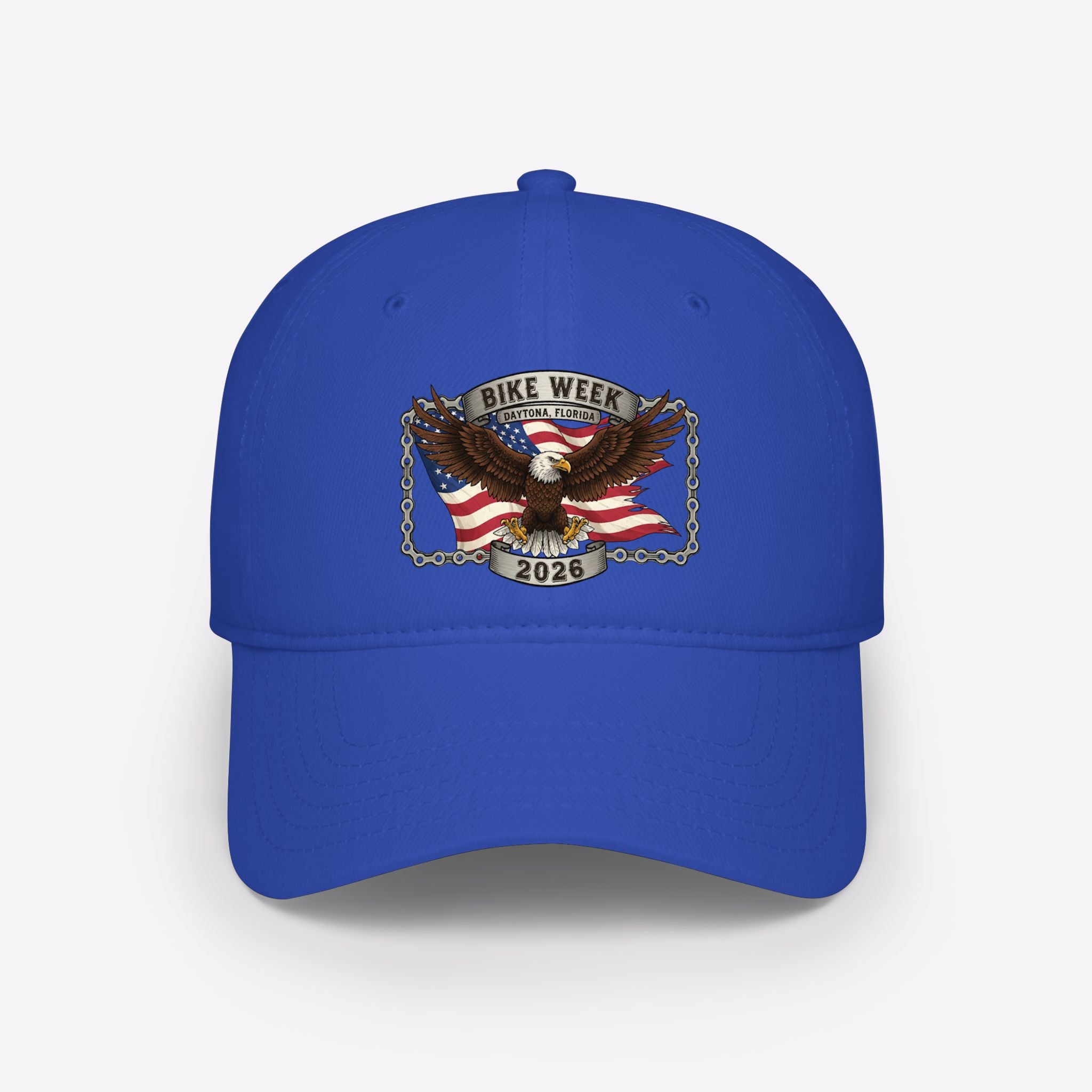 Daytona Bike Week 2026 Patriotic Eagle Baseball Cap