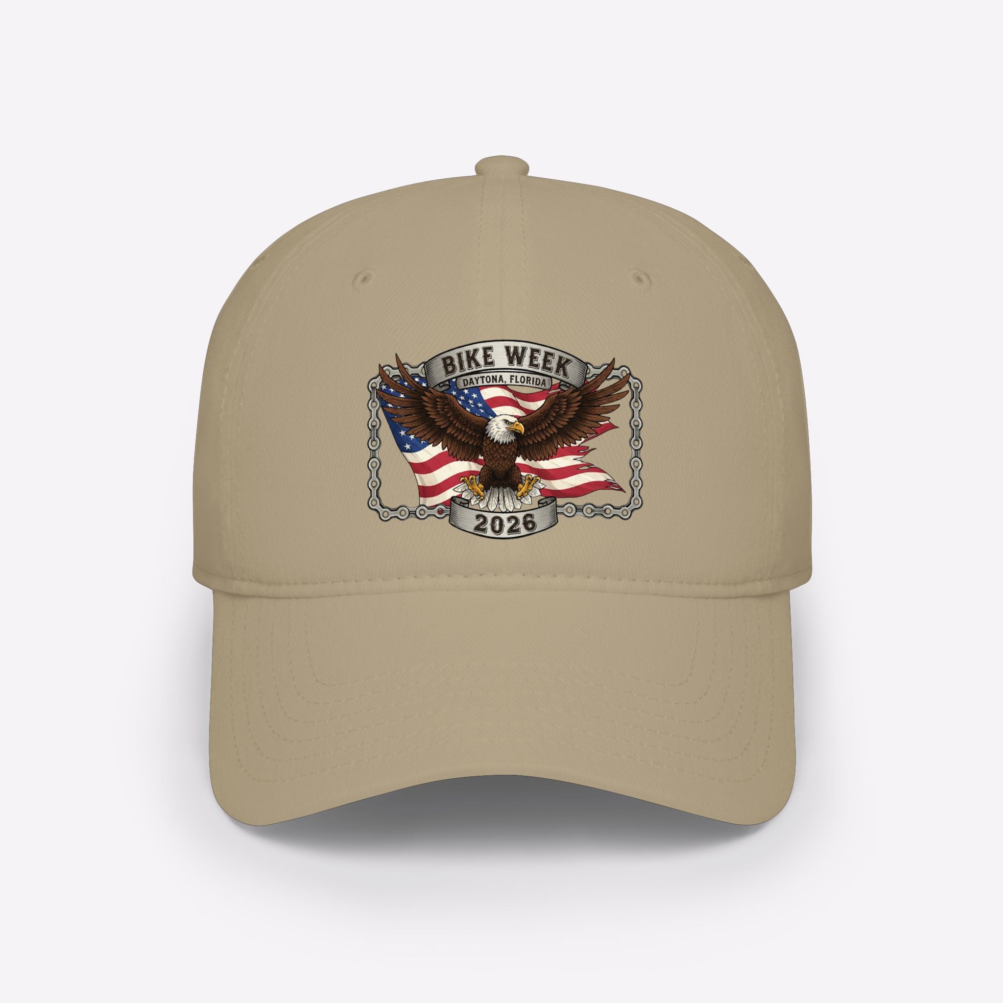 Daytona Bike Week 2026 Patriotic Eagle Baseball Cap