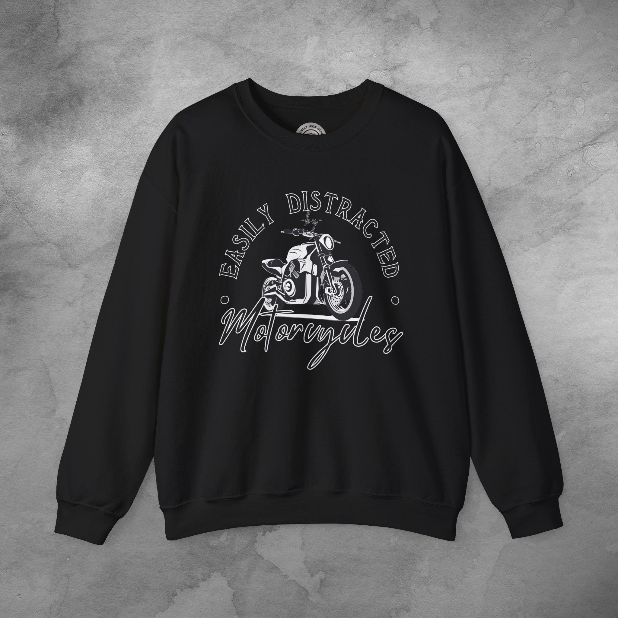 Funny Motorcycle Crew Neck Sweatshirt