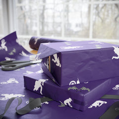 Purple Motocross Dirt Bike Gift Wrap