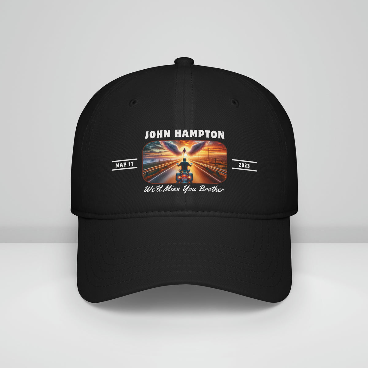 Angel Design Biker Memorial Baseball Cap