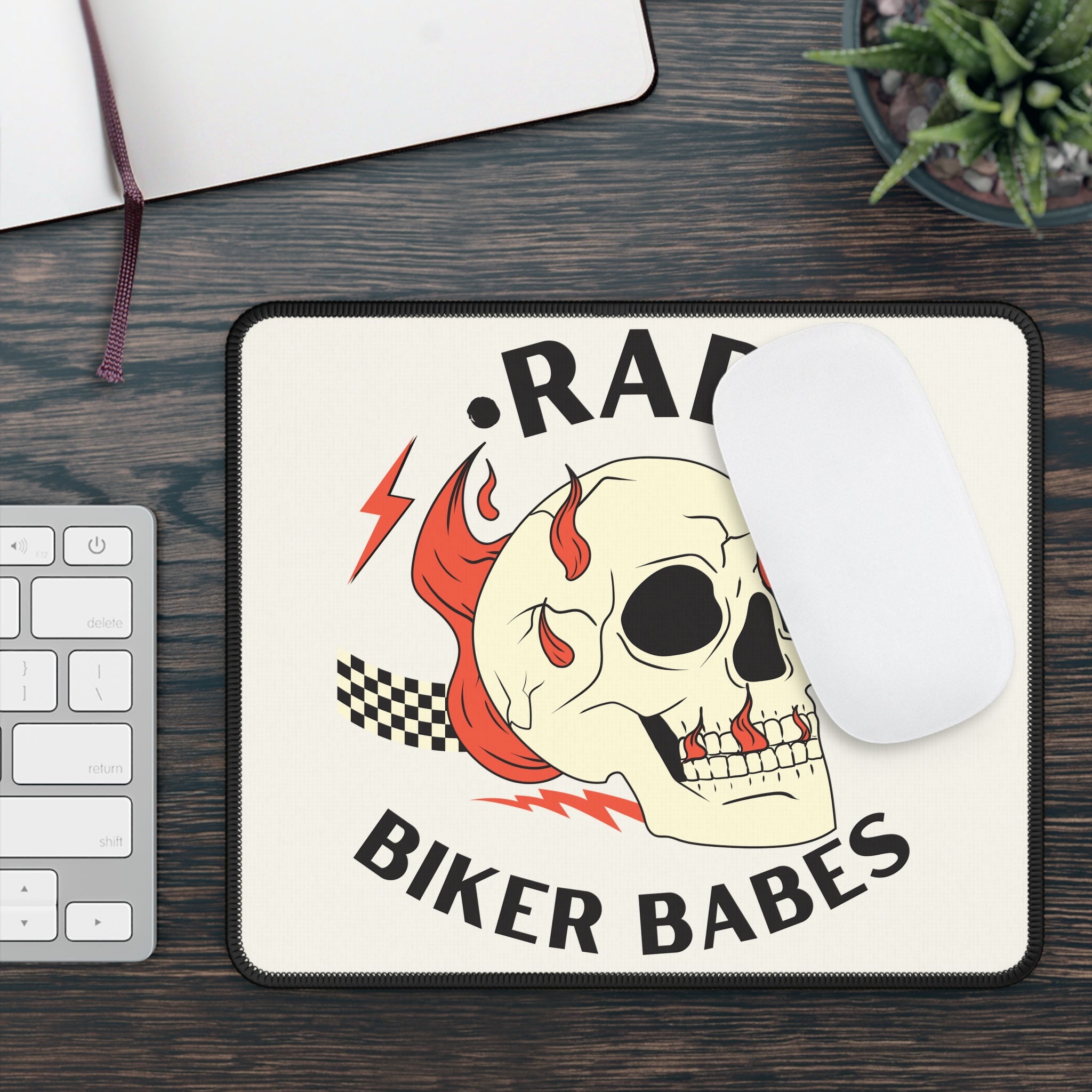 Rad Biker Babes Mouse Pad