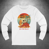 Daytona Bike Week 2025 Retro Skull  Long Sleeve Crew Neck TShirt