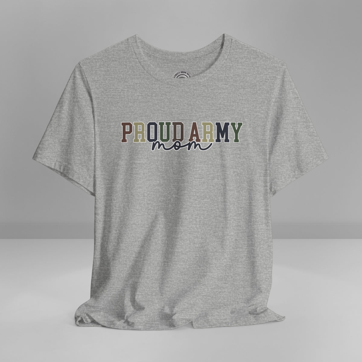 Proud Army Mom Crew Neck TShirt