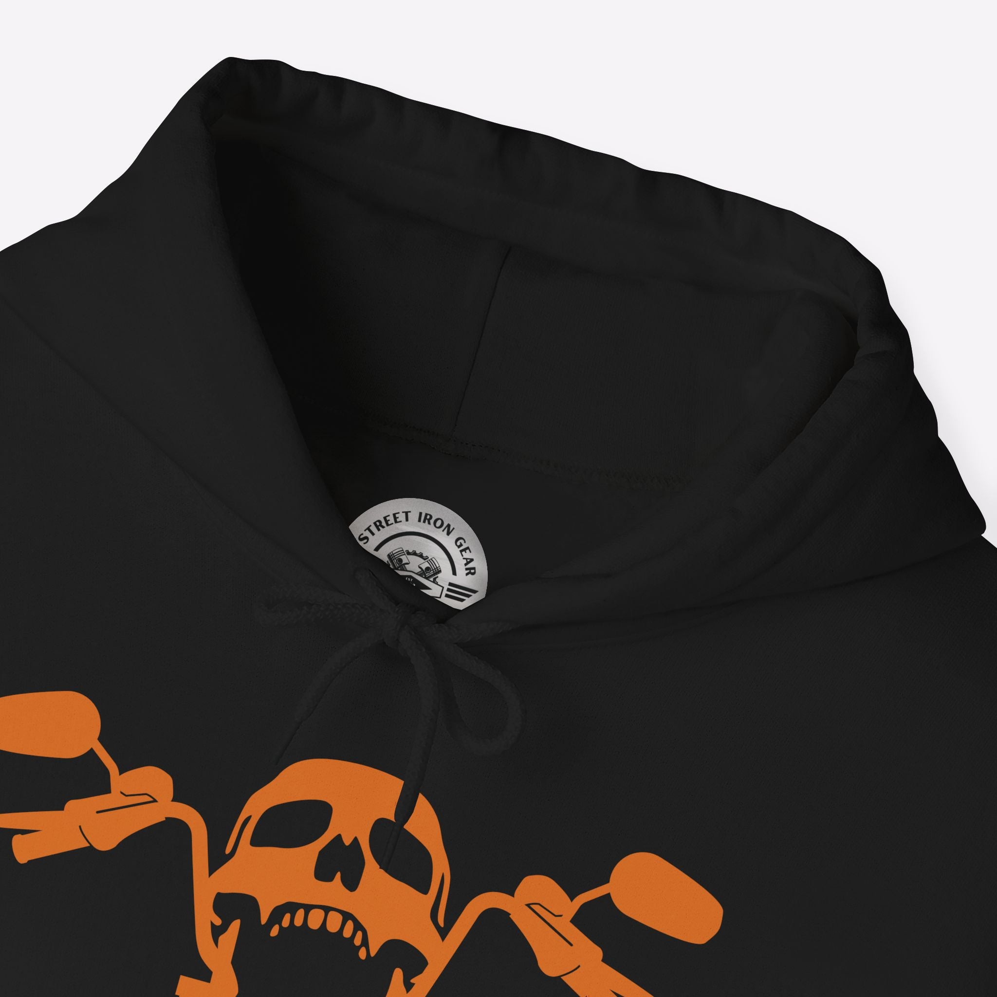 Motorcycle Hooded Sweatshirt | Black Magic