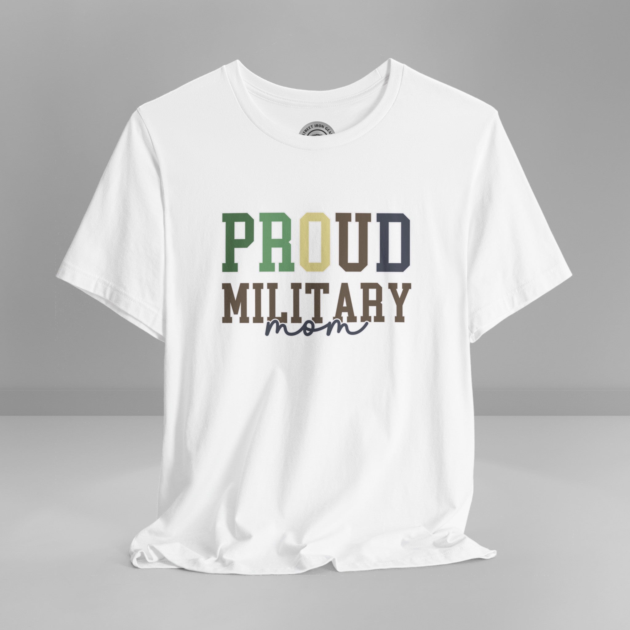 Proud Military Mom Crew Neck TShirt