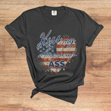 Kiss my American Ass Premium Crew Neck TShirt