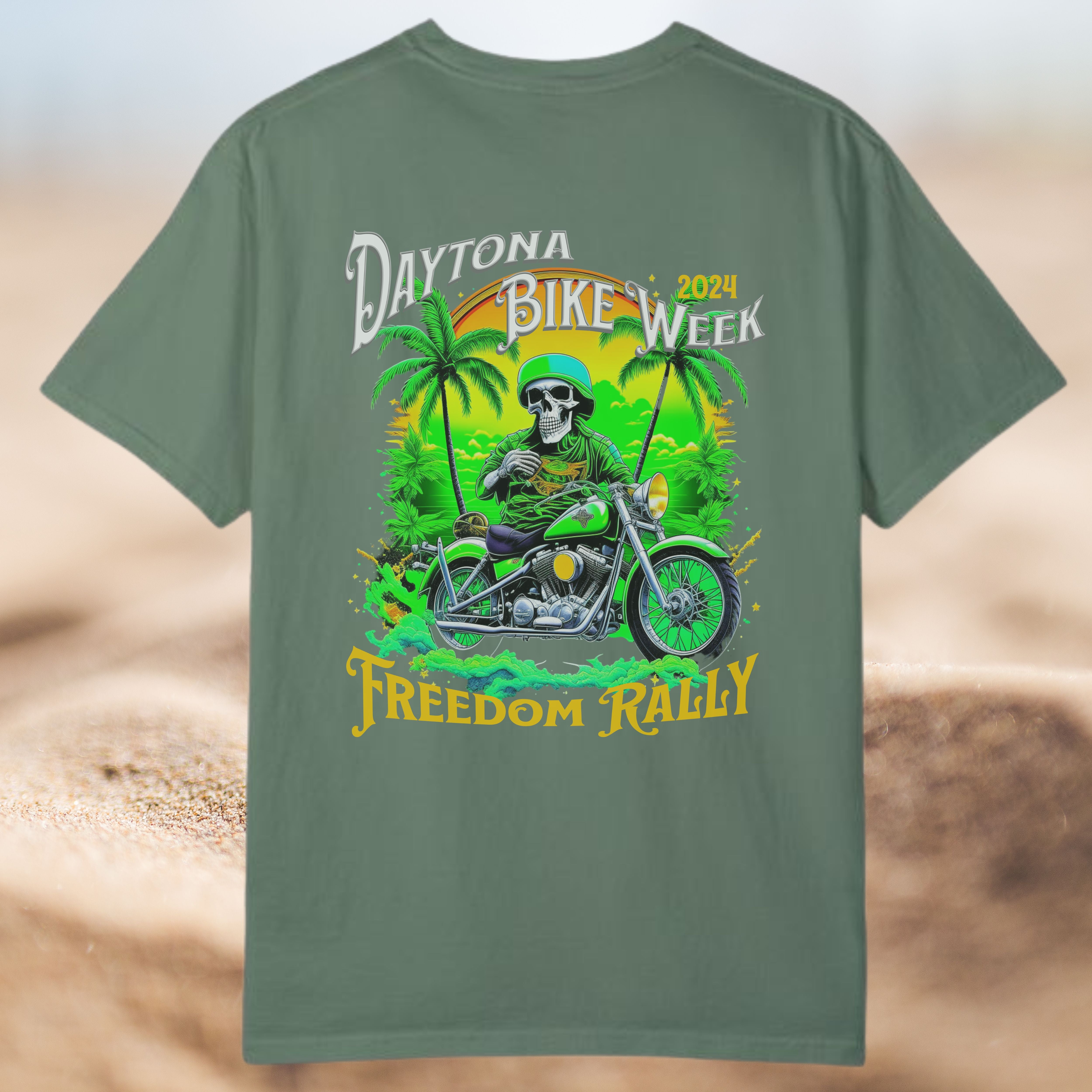 Daytona Beach Bike Week 2024 Crew Neck TShirt