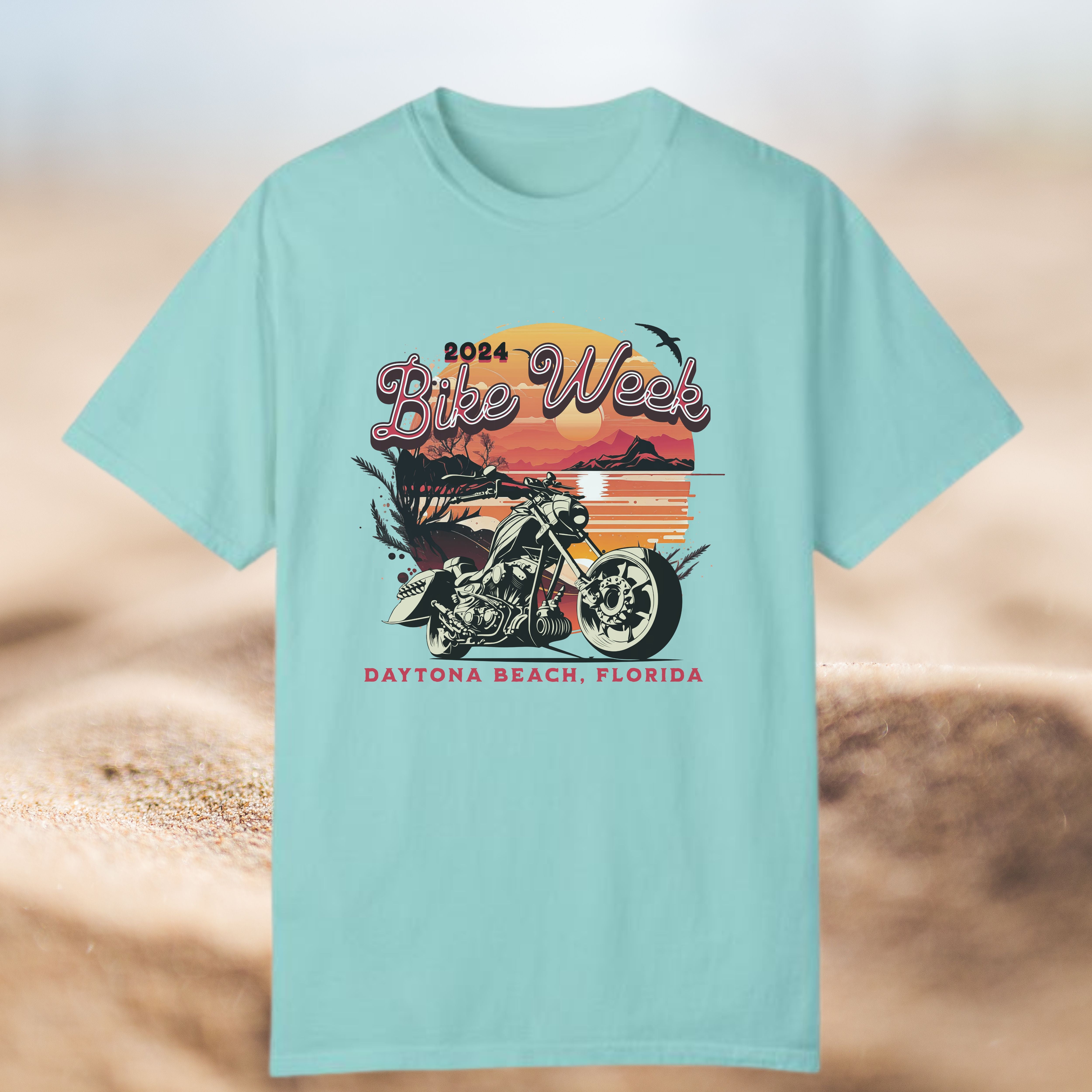 Daytona Beach Bike Week 2024 Premium Crew Neck TShirt