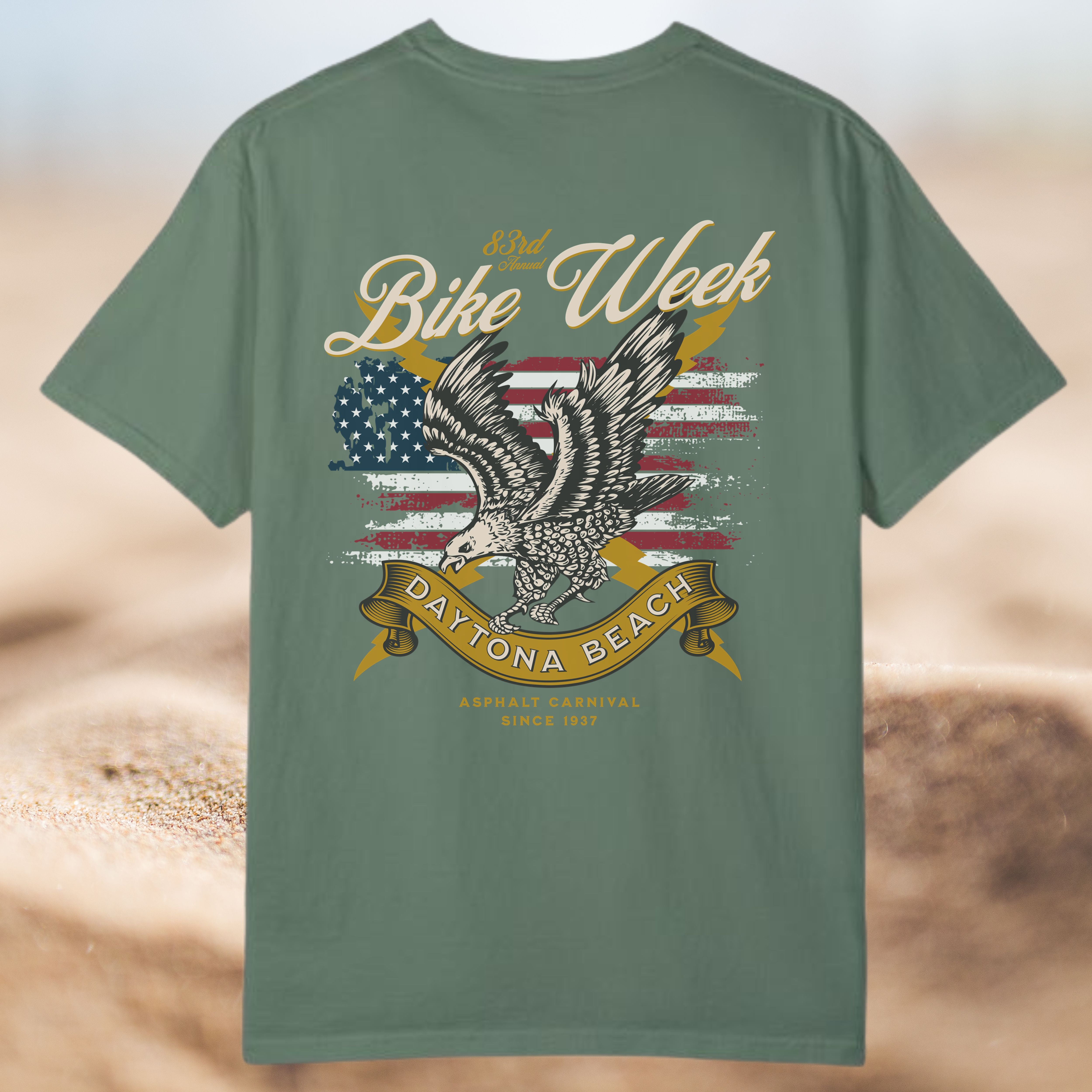 Daytona Beach Bike Week 2024 Crew Neck TShirt