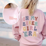 In My Biker Girl Era Boho Crew NeckSweatshirt