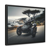 Futuristic Ryker Motorcycle Framed Canvas Print