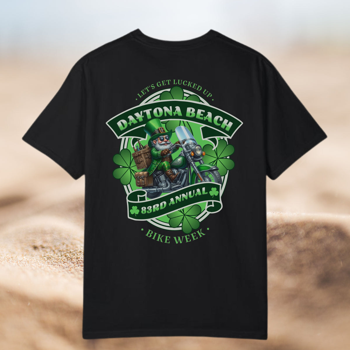 Daytona Beach Bike Week 2024 St Patrick's Day Crew Neck TShirt