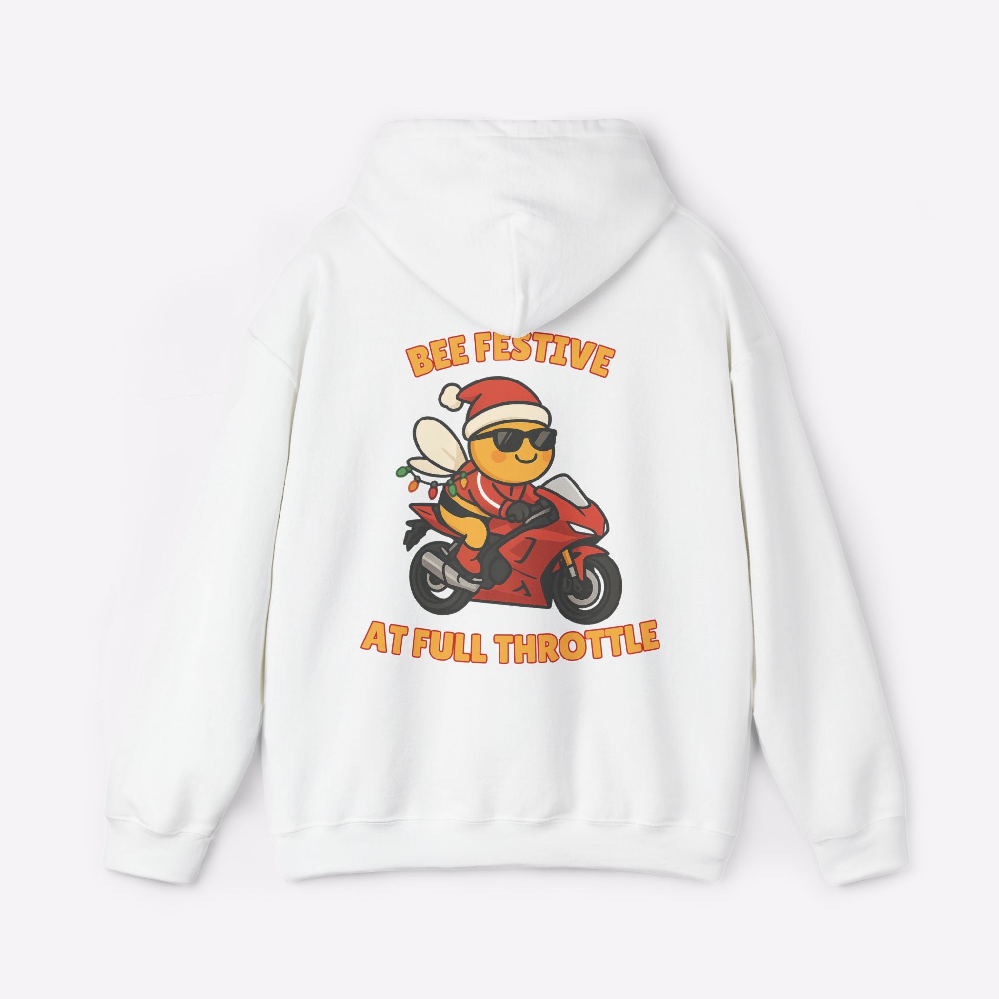 Biker Bee Christmas Hoodie | Full Throttle by Motorcycle Inn
