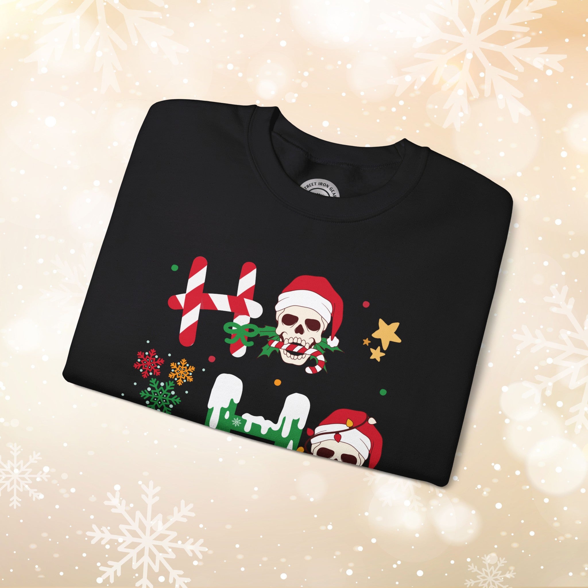 Christmas Skull Crew Neck Sweatshirt