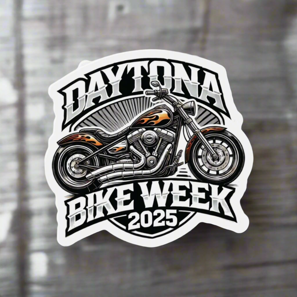 Daytona Bike Week 2025 Motorcycle Die-Cut Magnet