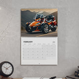 Can-AM Spyder Three Wheeled Motorcycle Wall Calendar - 2024