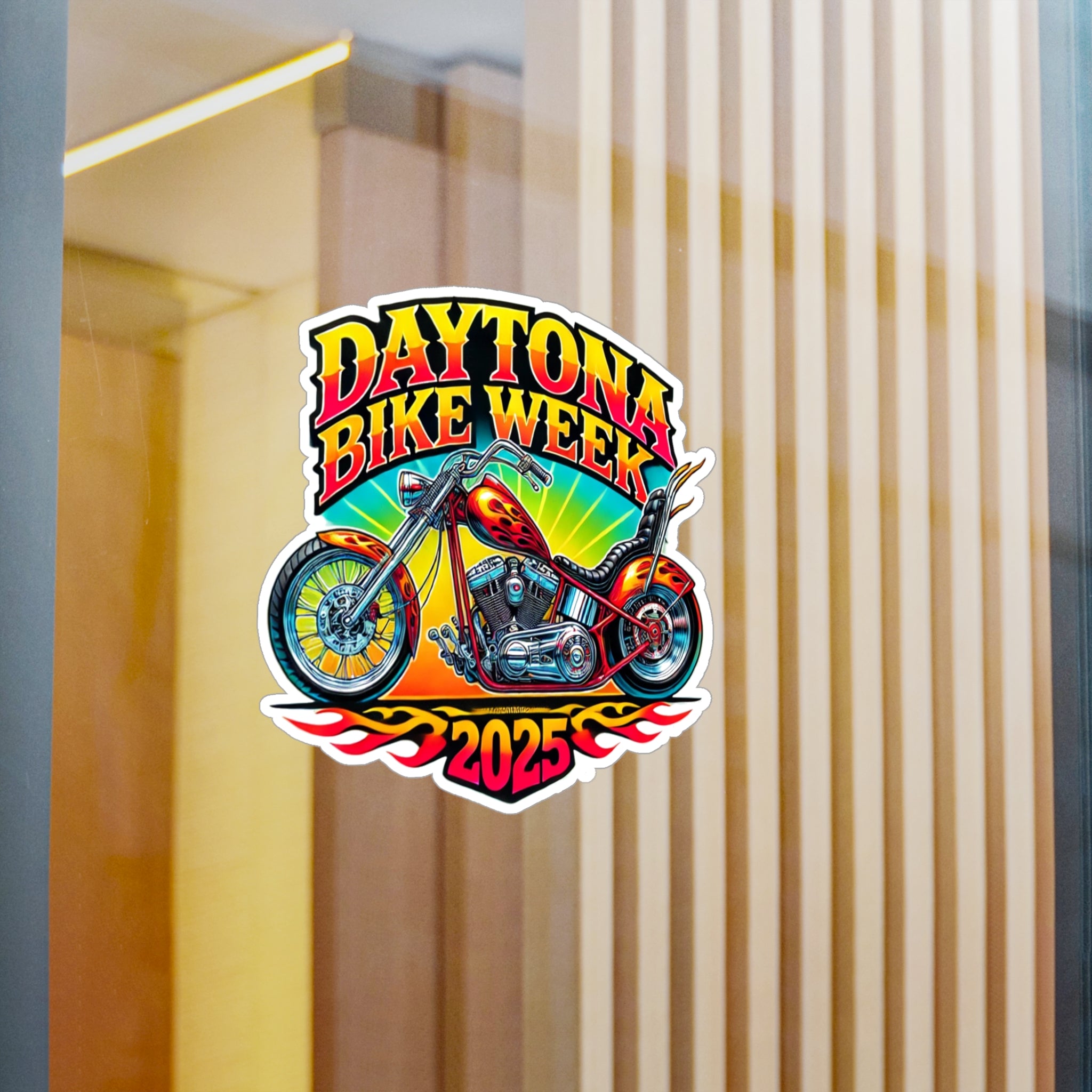 Daytona Bike Week 2025 Retro Motorcycle Decal