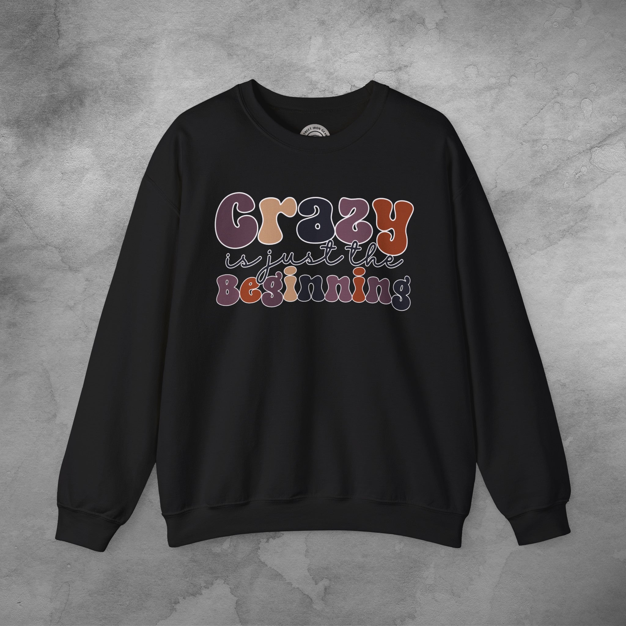 Funny Retro Crew Neck Sweatshirt