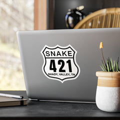 TN-421 The Snake Road Sign Motorcycle Decal
