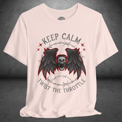 Screaming Skull Biker Culture Crew Neck TShirt