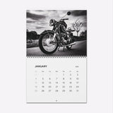 2026 Vintage Motorcycle Wall Calendar