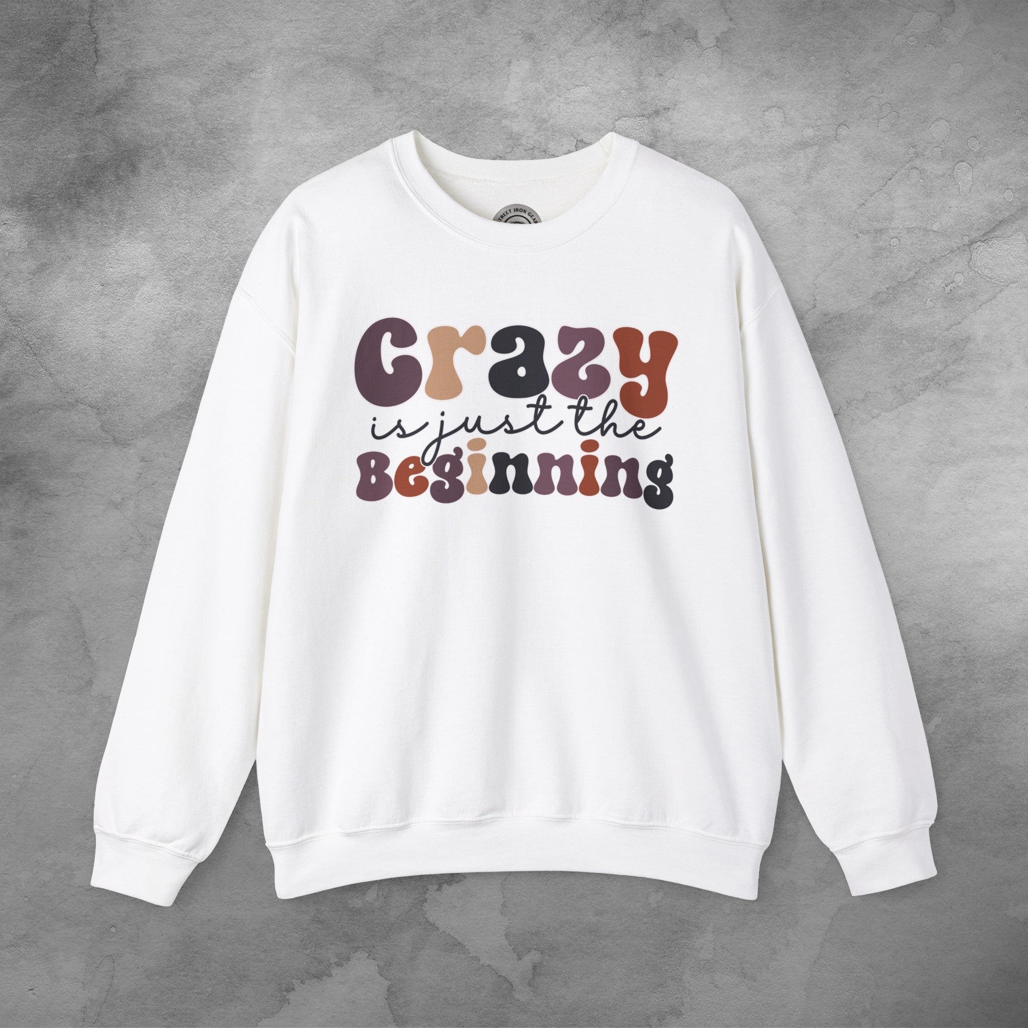 Funny Retro Crew Neck Sweatshirt