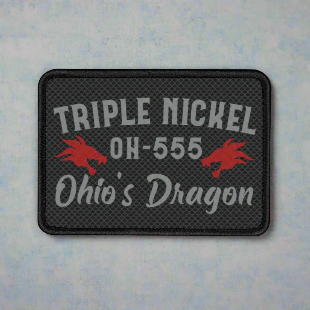 OH-555 Triple Nickel Printed Iron-On Patch