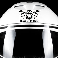 Screaming Skull Motorcycle Kiss-Cut Vinyl Decal