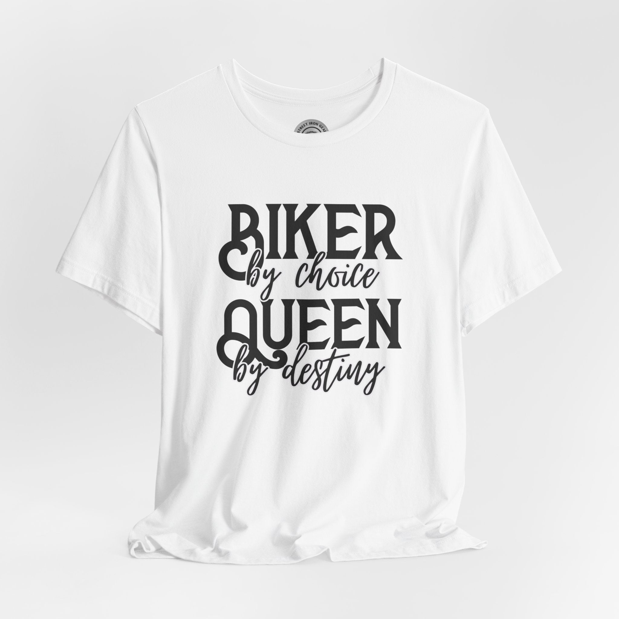 Ladies Biker-Themed Crew Neck TShirt