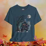 Halloween Skull Rider Crew Neck TShirt