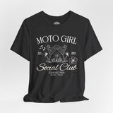 Moto Girl Crew Neck TShirt (Customizable)