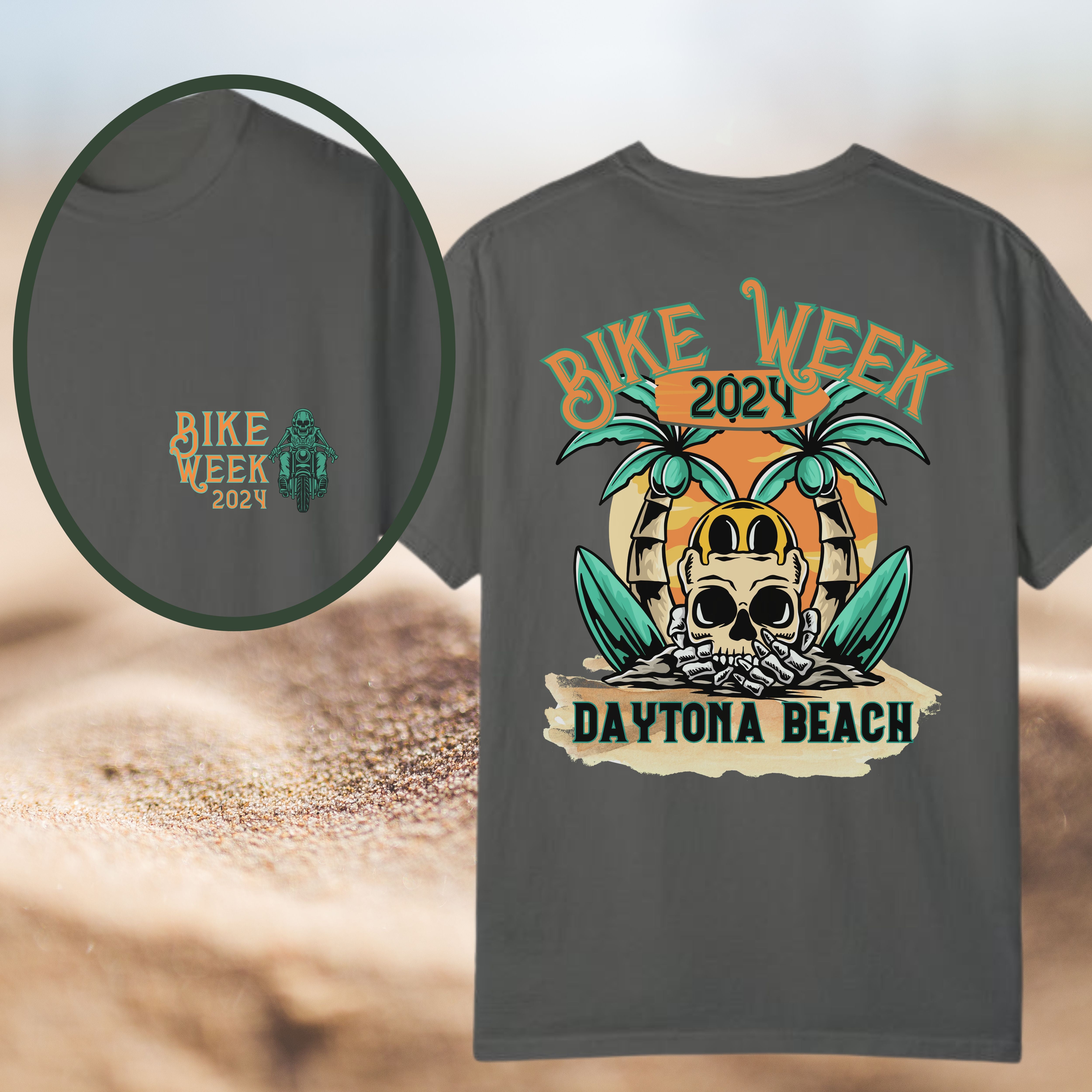 Daytona Beach Bike Week 2024 Premum Crew Neck TShirt