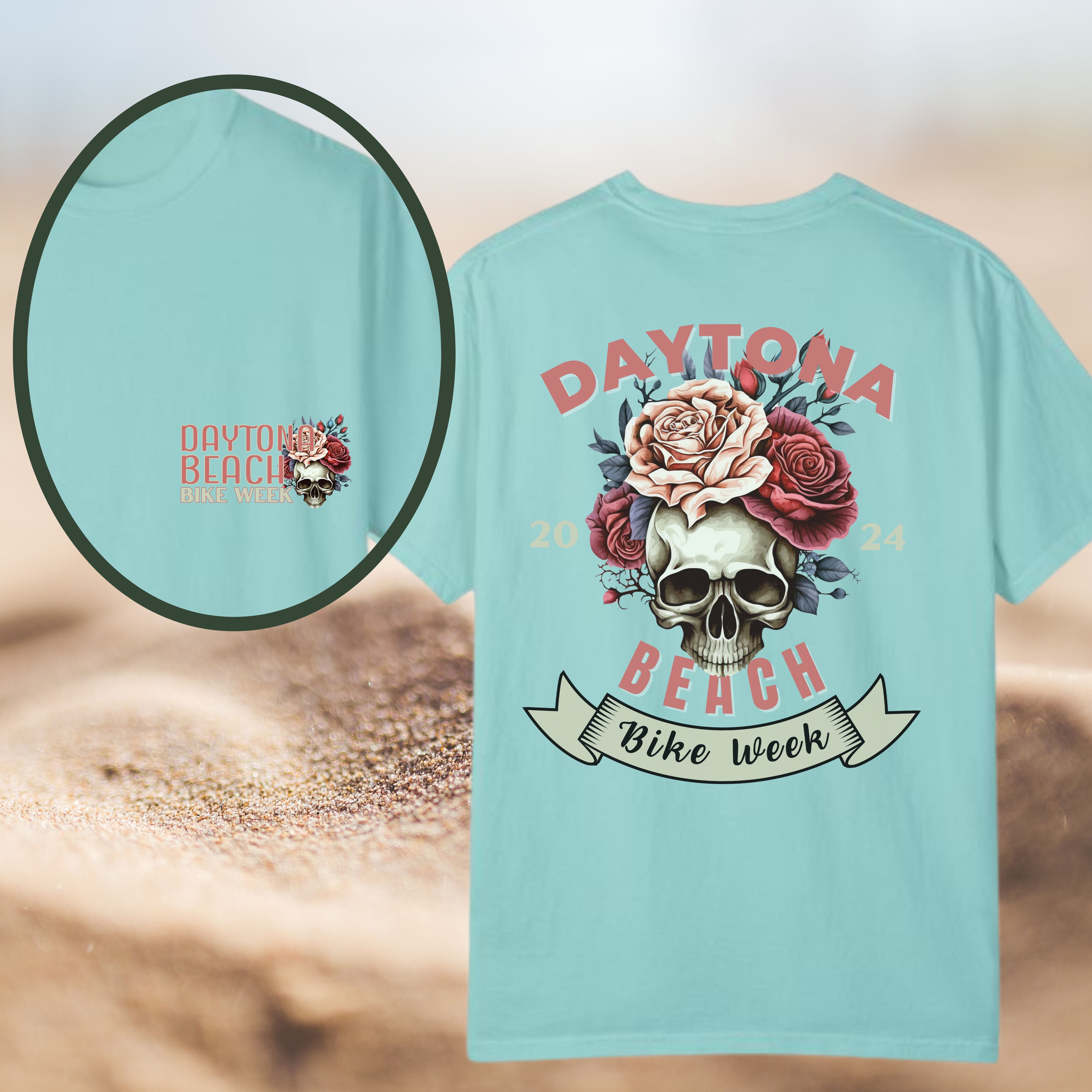 Daytona Beach Bike Week 2024 Premium Crew Neck TShirt