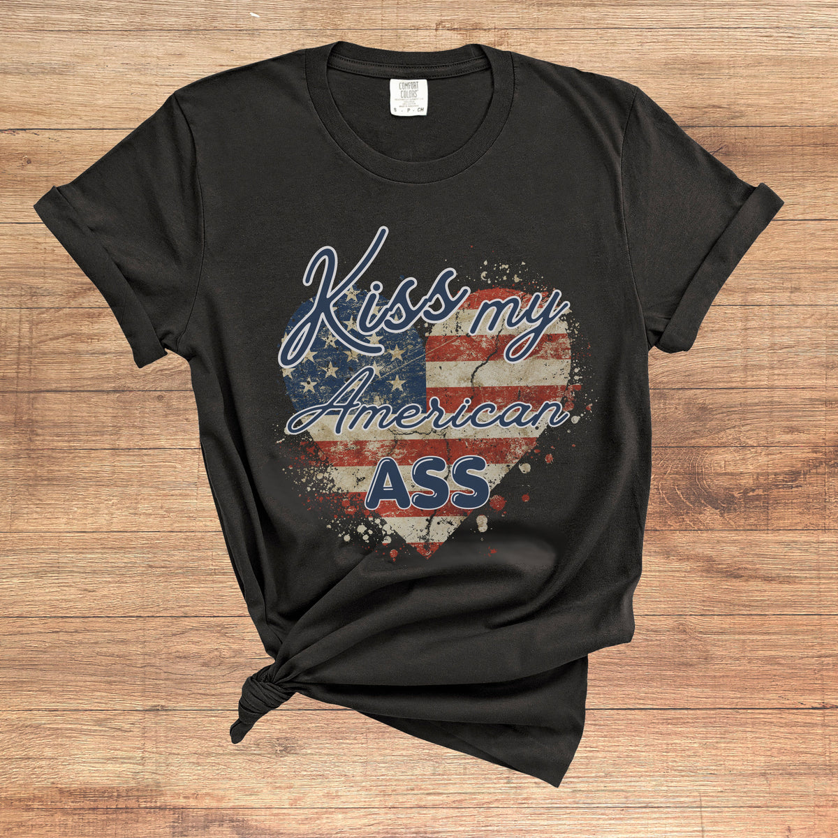 Kiss my American Ass Premium Crew Neck TShirt