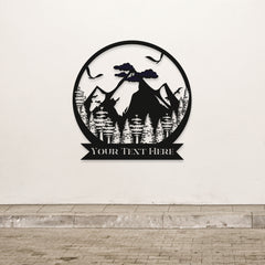 Camping, Nature, Mountains Customized Metal Wall Art