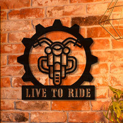 Motorcycle Metal Wall Art