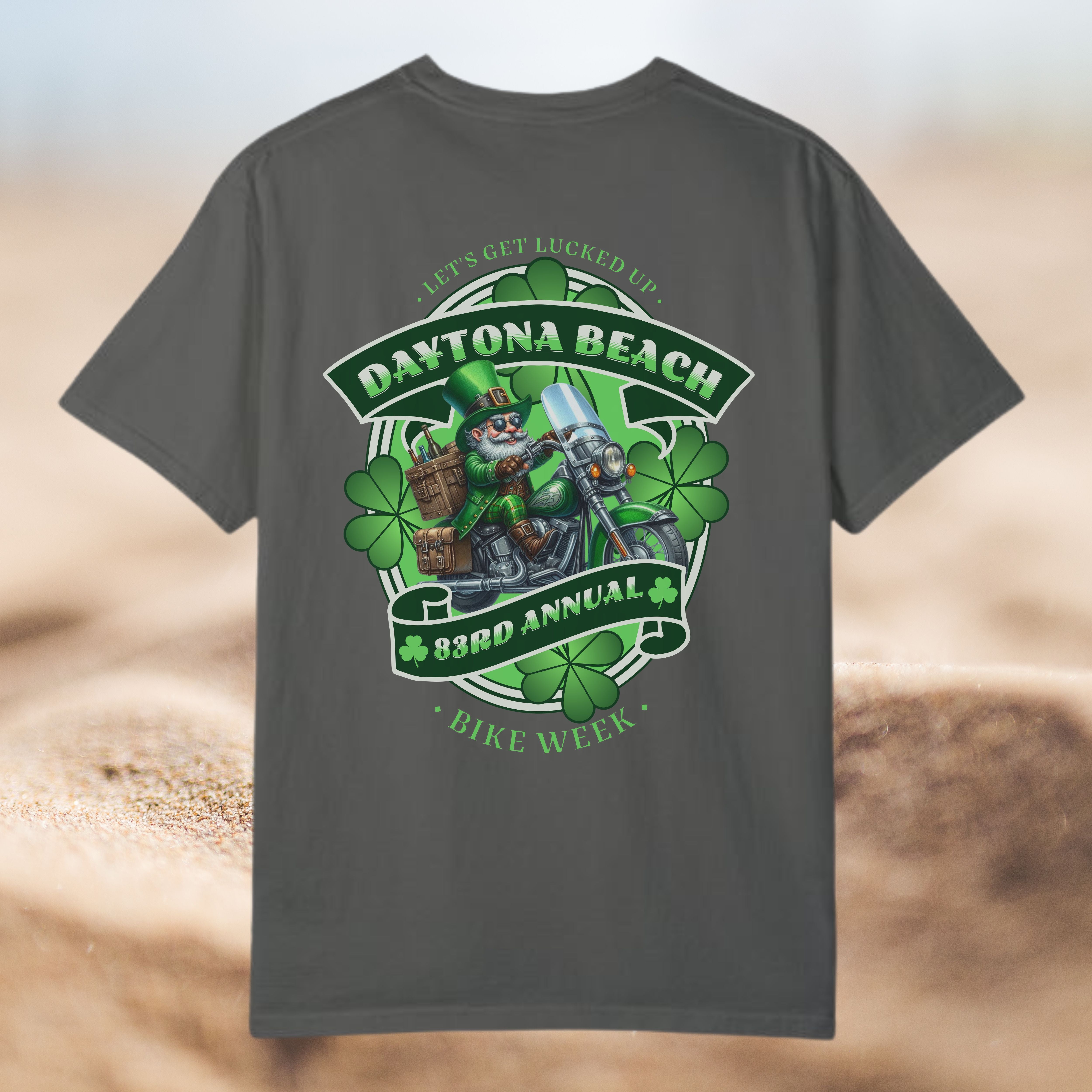 Daytona Beach Bike Week 2024 St Patrick's Day Crew Neck TShirt